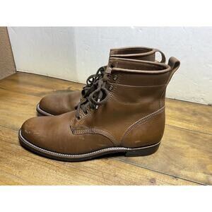 Dayton Service Boots Men’s Size 12 Brown Oil Scratch Leather Vibram